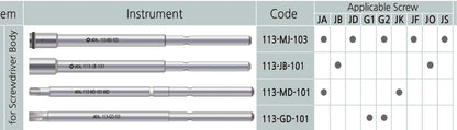 Jeil Medical / Driver Shaft for Screwdriver body
